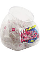Id Pleasure Sensual Water Based Lubricant Pillow Packs 144 Per Bowl