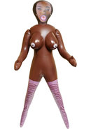 Mercedes Inflatable Love Doll - Chocolate