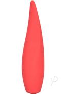 Red Hot Ember Usb Rechargeable Silicone Massager Waterproof Red