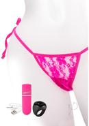 My Secret Usb Rechargeable Panty Vibe Set With Silicone Remote Control Ring Waterproof - Pink